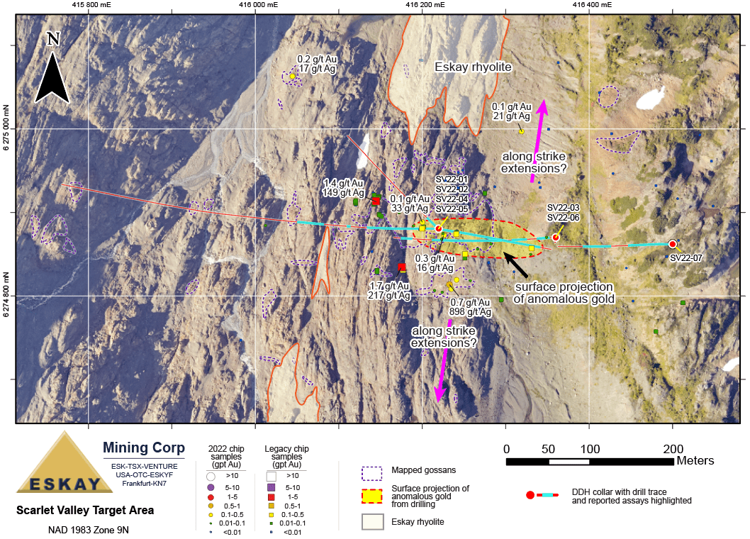 Eskay Mining Corp., Tuesday, January 17, 2023, Press release picture