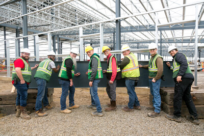 A Topping Out Ceremony was held at Cirba Solutions' lithium-ion processing facility in Lancaster, Ohio to celebrate the last beam being put into place for one of the new structures on the expanding campus.