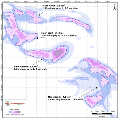 Figure 1 - Mann Properties (CNW Group/Canada Nickel Company Inc.)