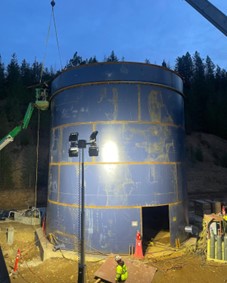 Tailings storage tank construction (December 2024)