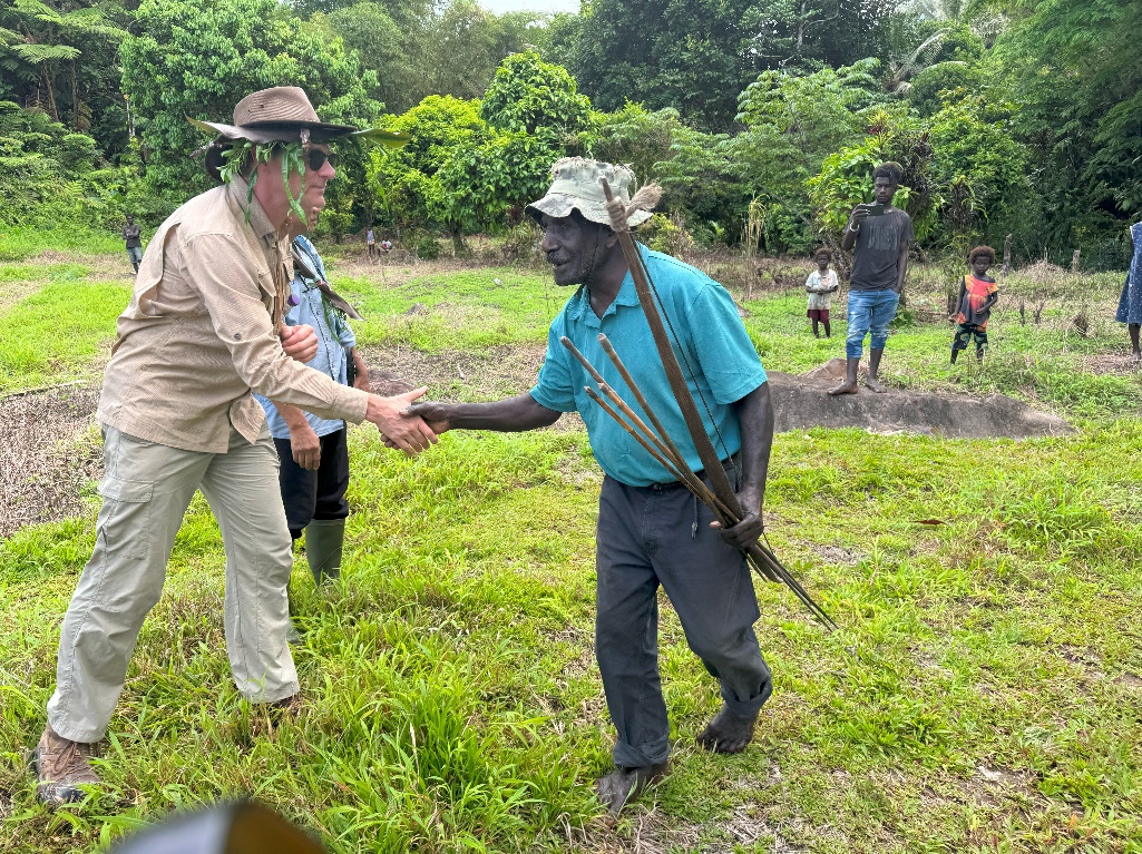 Customary Chief and Pastor of the Isina People Welcoming IPX Directors