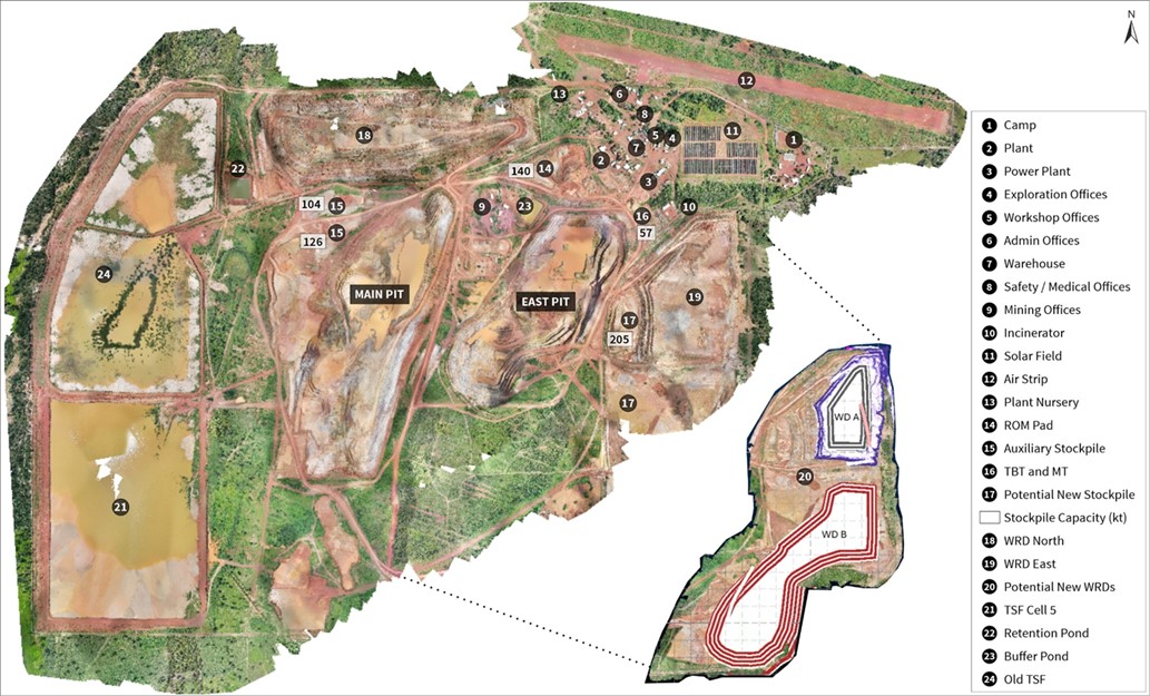 Nampala Mine Infrastructure Layout