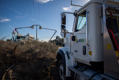 SDG&E field crews conduct electrical operations.