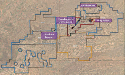 Figure 1: Westmoreland and Murphy Projects showing prospect locations (CNW Group/Laramide Resources Ltd.)